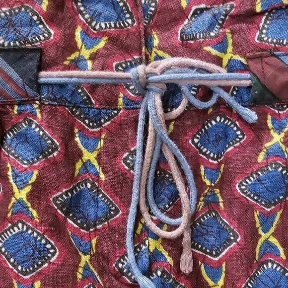 Gipsy Brand Skirt Womens Size Medium Red Blue Retro Mini Skater Boho - Picture 5 of 6